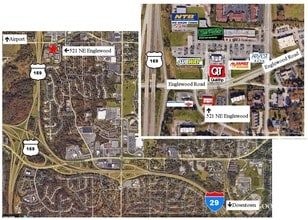 521-601 NW Englewood Rd, Kansas City, MO - VUE AÉRIENNE  vue de carte