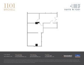 1101 Brickell Ave, Miami, FL à louer Plan d’étage– Image 1 sur 2