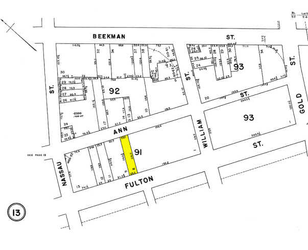 119 Fulton St, New York, NY à louer - Plan cadastral – Image 2 sur 12