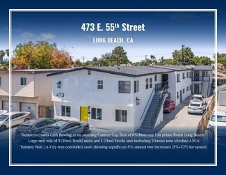 Plus de détails pour 473 E 55th St, Long Beach, CA - Logement à vendre