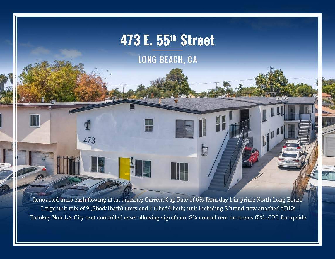 473 E 55th St, Long Beach, CA à vendre Photo de l’immeuble– Image 1 sur 20