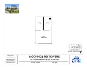 1341 W Mockingbird Ln, Dallas, TX à louer Plan d’étage– Image 1 sur 2