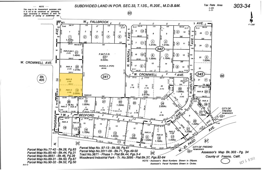 7576 N Ingram Ave, Fresno, CA à louer - Plan cadastral – Image 3 sur 3