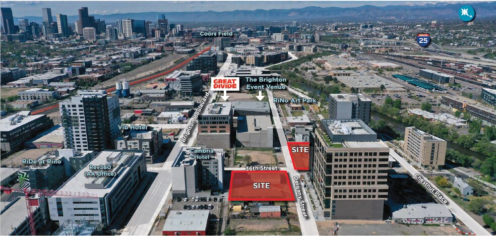 3606 Delgany St, Denver, CO à vendre - Aérien – Image 2 sur 2