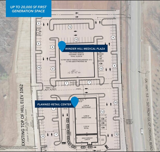 446 Gainesville hwy, Winder, GA à louer - Plan de site – Image 2 sur 2