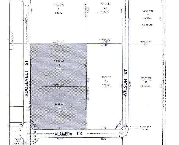 2611 S Roosevelt St, Tempe, AZ à louer - Plan cadastral – Image 3 sur 7