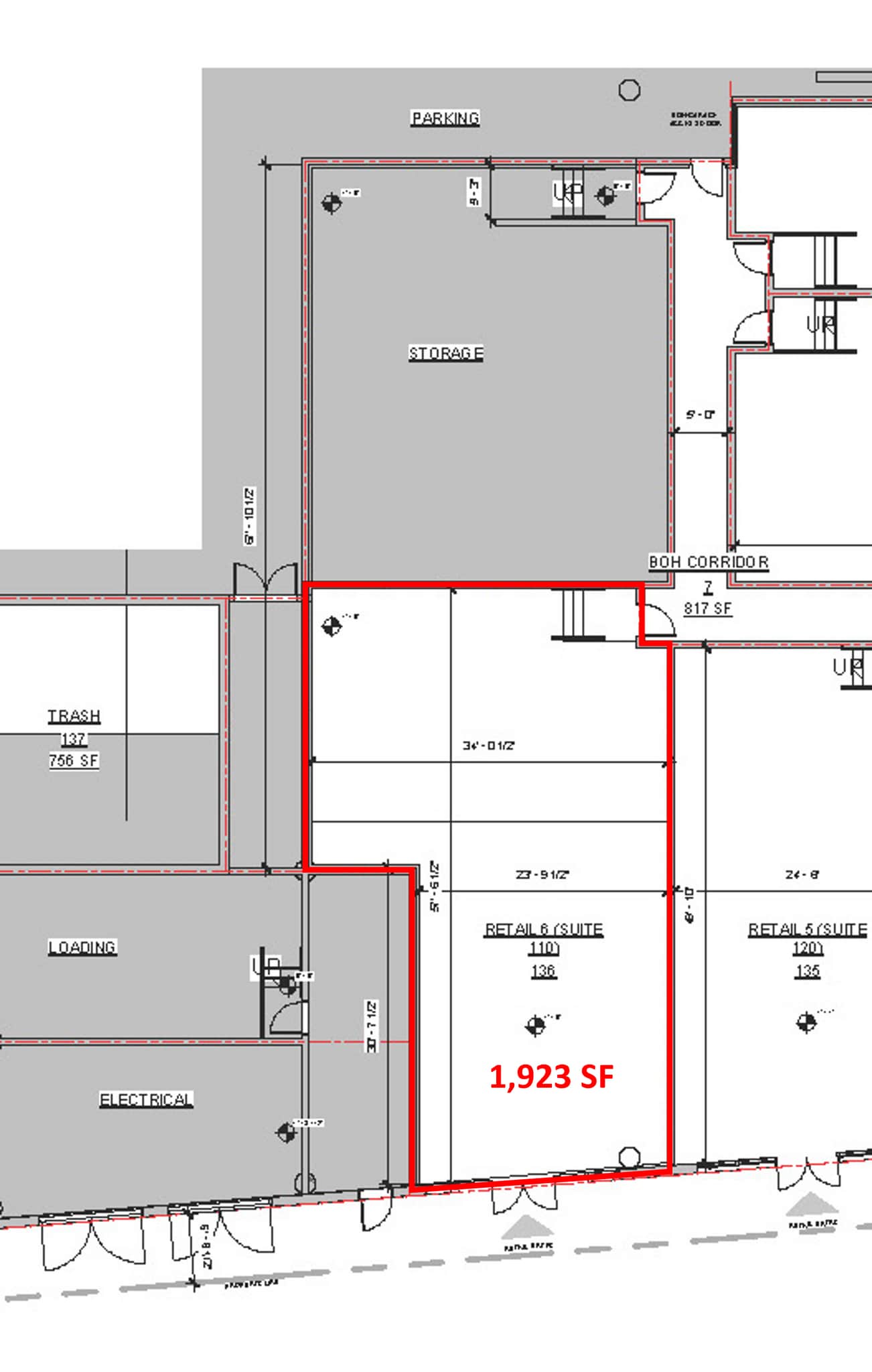 685 S Limestone, Lexington, KY à louer Plan d’étage– Image 1 sur 3