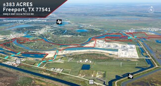 Plus de détails pour NWQ E HWY 322 & FM 523 RD, Freeport, TX - Terrain à vendre
