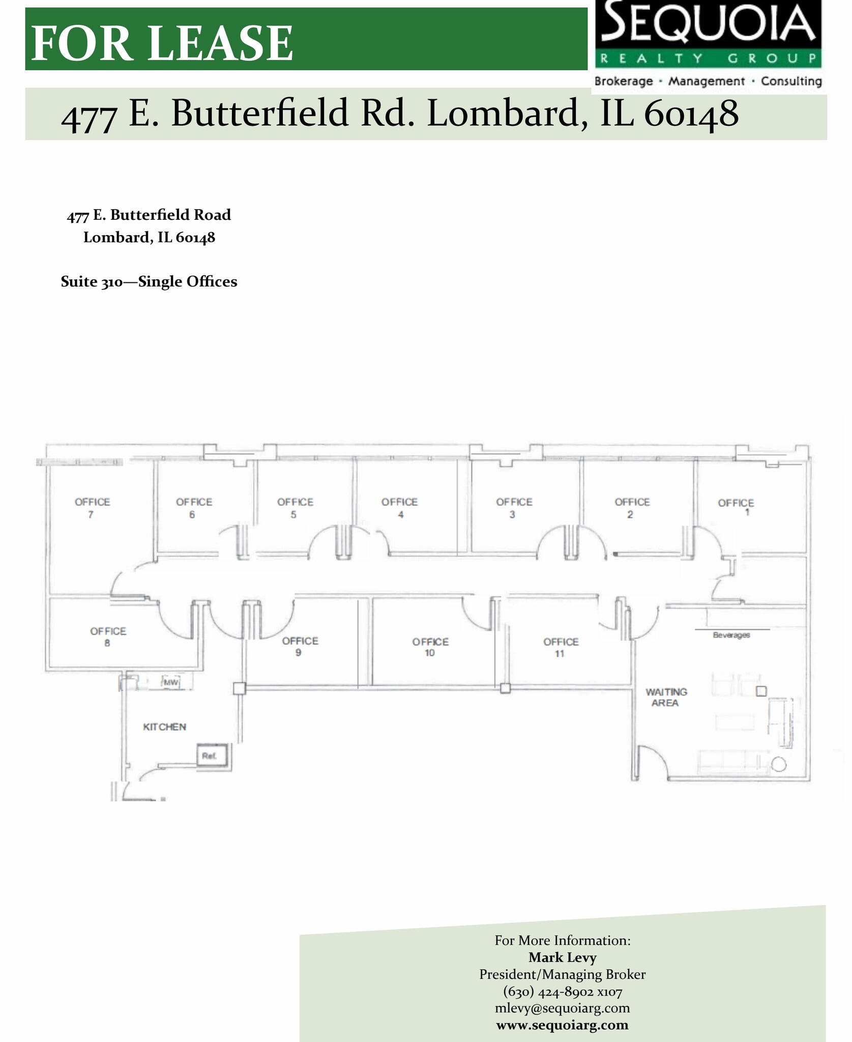 477 E Butterfield Rd, Lombard, IL à louer Plan d’étage– Image 1 sur 1