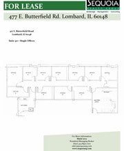 477 E Butterfield Rd, Lombard, IL à louer Plan d’étage– Image 1 sur 1
