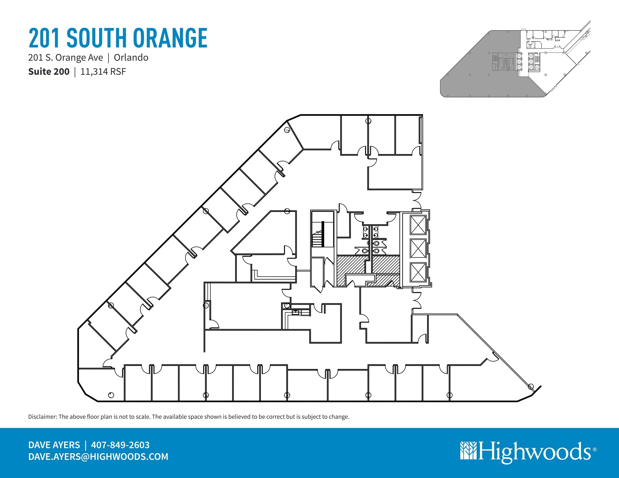 201 S Orange Ave, Orlando, FL à louer Plan de site– Image 1 sur 1