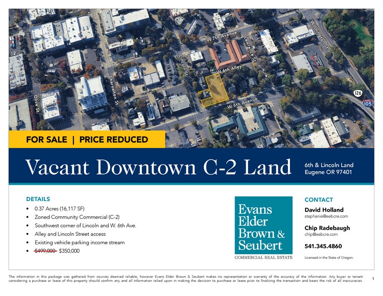 W 6th Avenue & Lincoln Street, Eugene, OR à vendre - Photo de l’immeuble – Image 2 sur 7