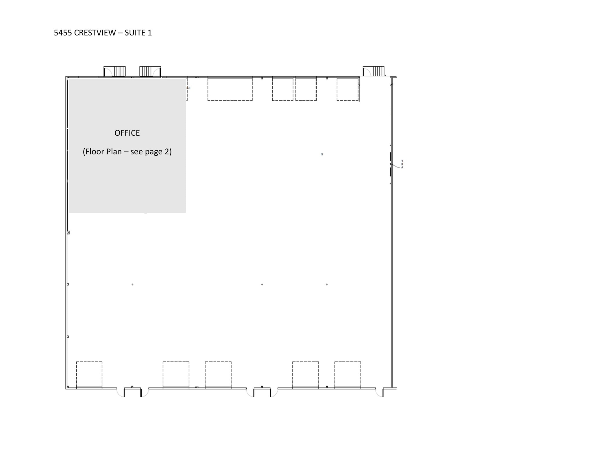 5455 Crestview Dr, Memphis, TN à louer Plan de site– Image 1 sur 1