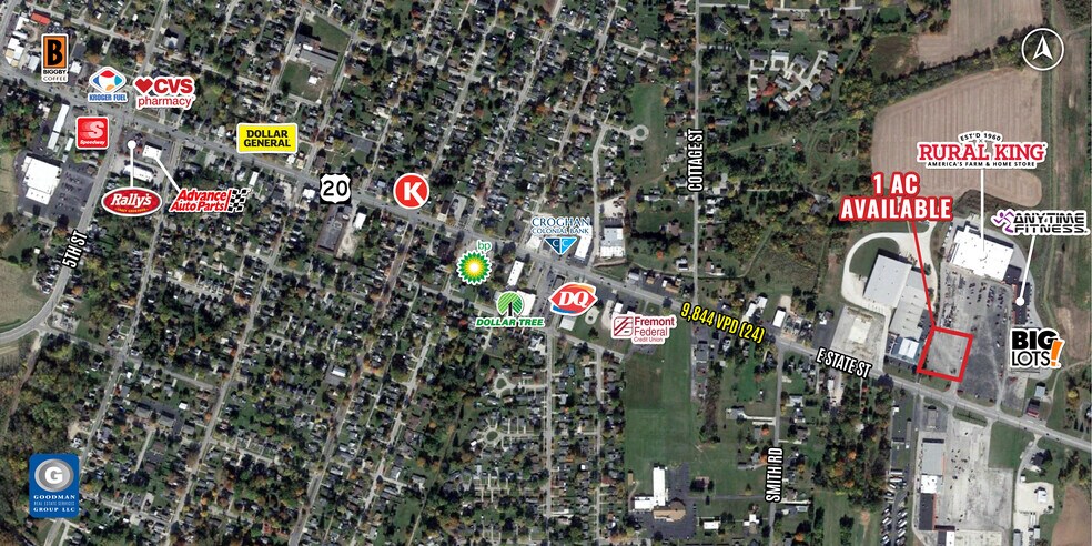 1800 E State St, Fremont, OH à louer - Aérien – Image 2 sur 2