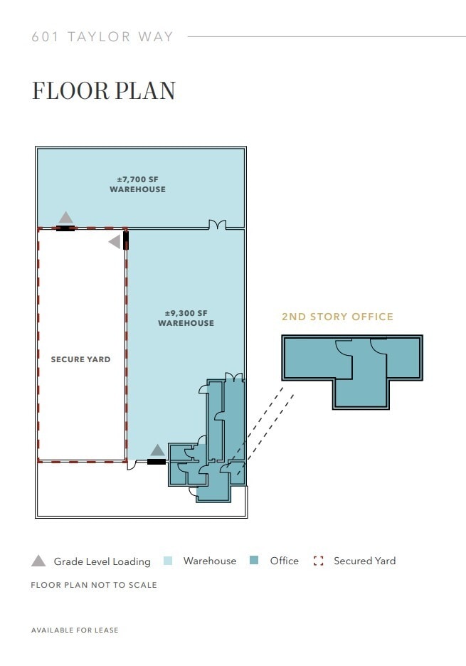601 Taylor Way, San Carlos, CA à louer Plan d’étage– Image 1 sur 1