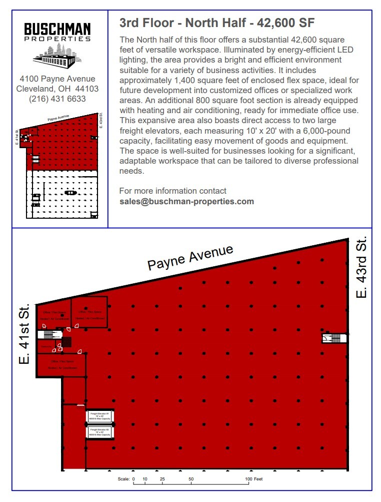 4100 Payne Ave, Cleveland, OH à louer Plan d’étage– Image 1 sur 1