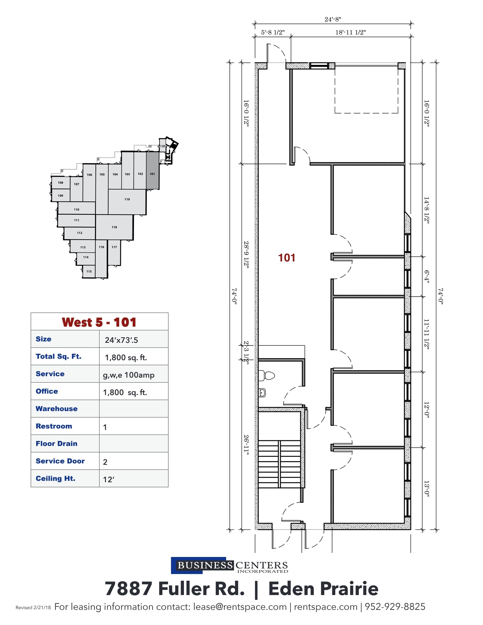 7887 Fuller Rd, Eden Prairie, MN à louer Plan de site– Image 1 sur 1