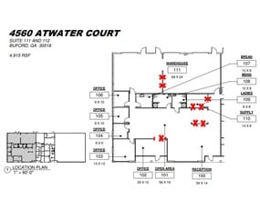 4560 Atwater Ct, Buford, GA à louer Plan de site– Image 1 sur 1