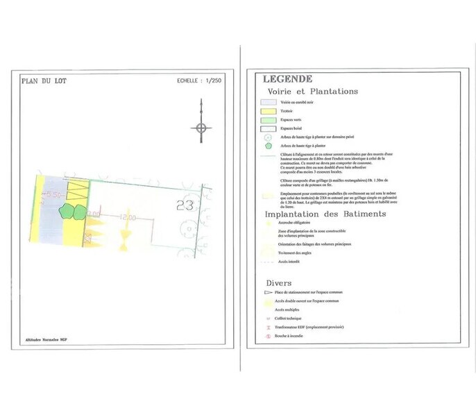 Terrain dans Saint-Nazaire à vendre - Plan de site – Image 2 sur 2