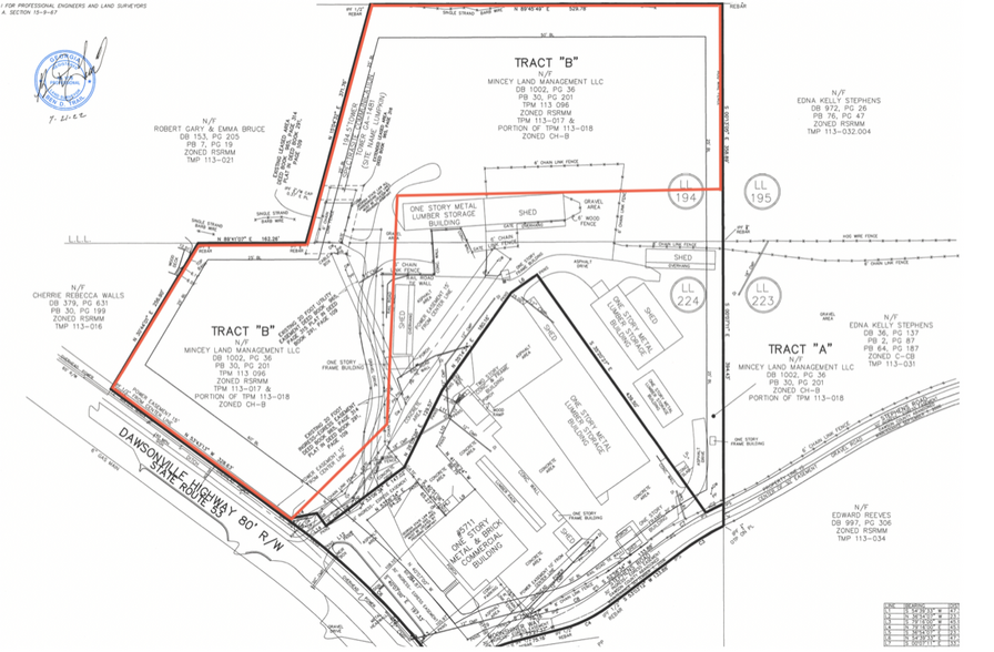 5709 Hwy-53, Dawsonville, GA à louer - Plan cadastral – Image 3 sur 3