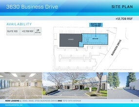 3700 Business Dr, Sacramento, CA à louer Plan de site– Image 1 sur 1