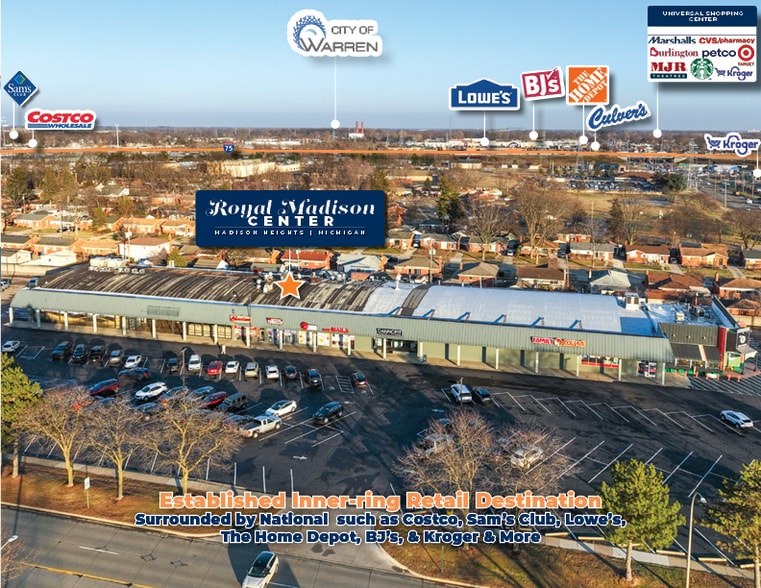 29048-29098 N Campbell Rd, Madison Heights, MI à vendre - Aérien – Image 3 sur 7