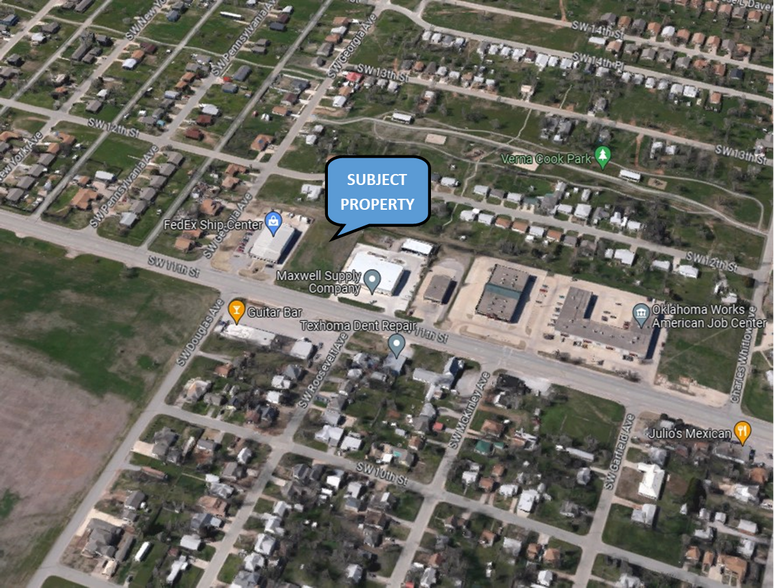 1813 SW 11th, Lawton, OK à vendre - Aérien – Image 2 sur 2