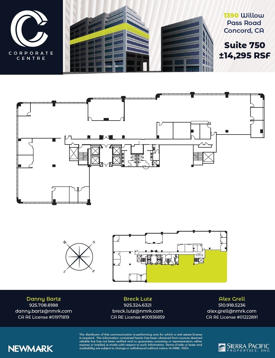 1390 Willow Pass Rd, Concord, CA à louer Plan d’étage– Image 1 sur 1