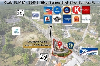 5545 E Silver Springs Blvd, Silver Springs, FL - VUE AÉRIENNE  vue de carte - Image1
