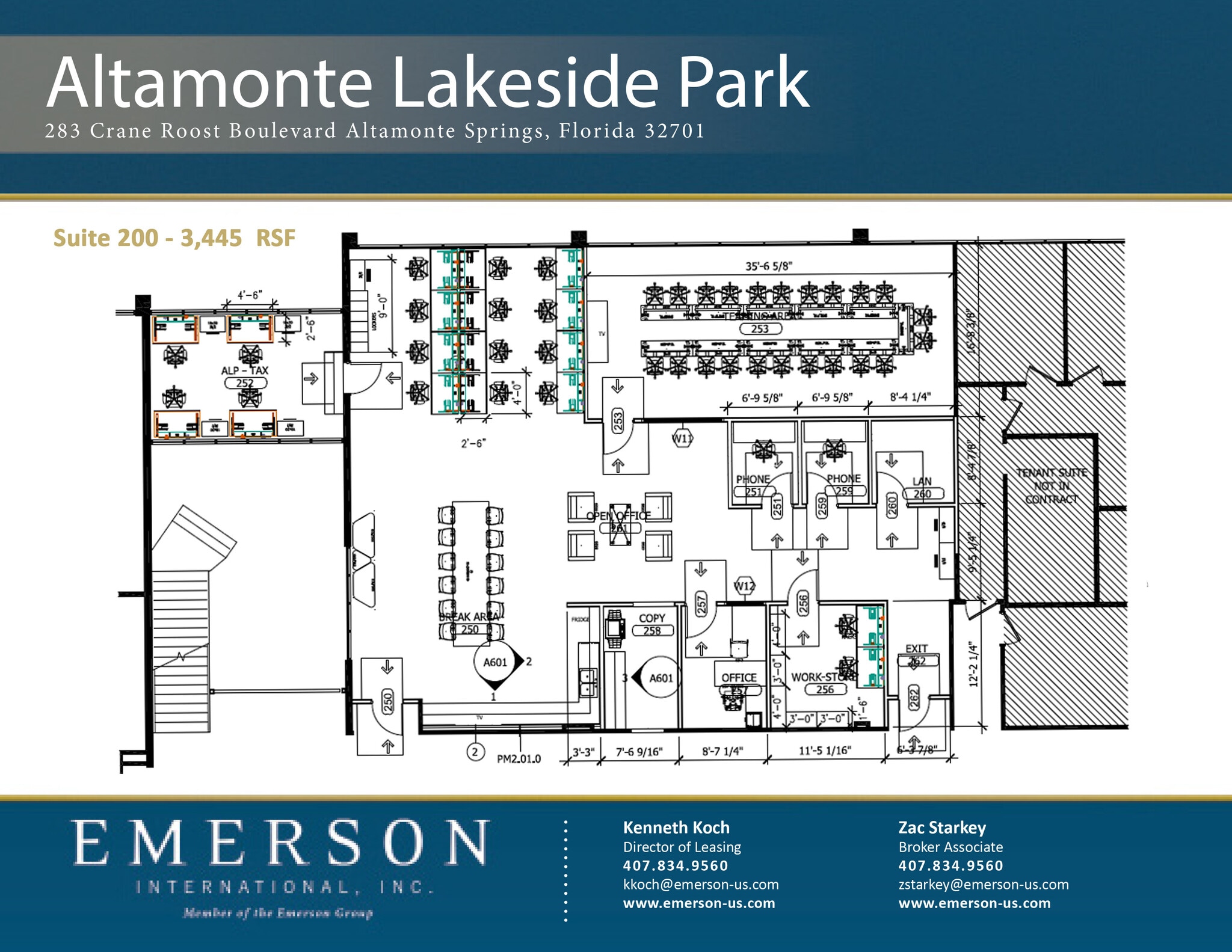 280-309 Cranes Roost Blvd, Altamonte Springs, FL à louer Plan d’étage– Image 1 sur 1