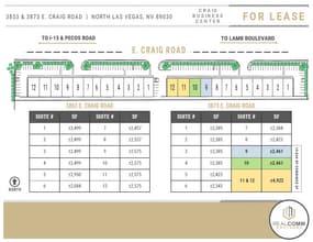 3853 E Craig Rd, North Las Vegas, NV à louer Plan de site– Image 2 sur 5