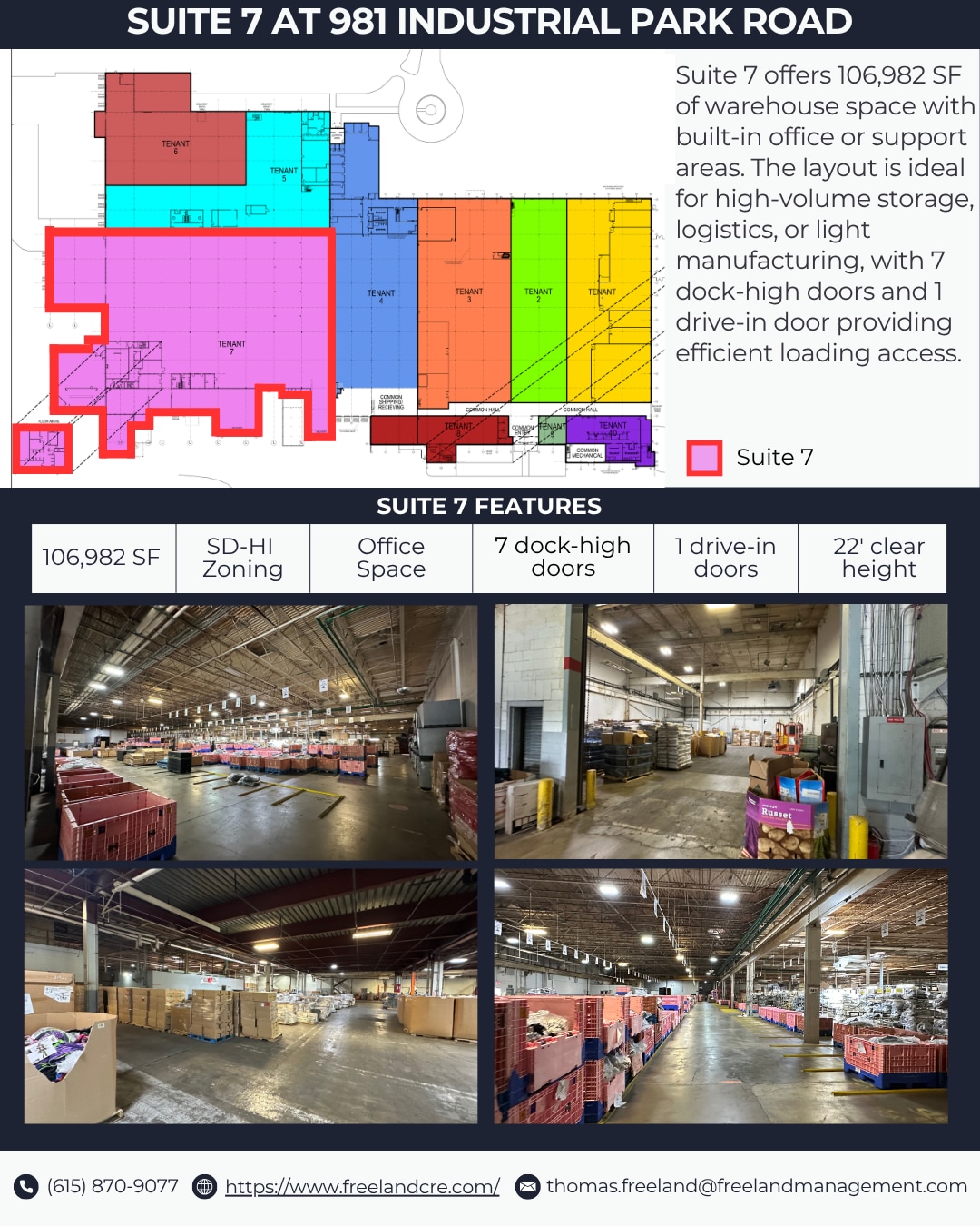 981 Industrial Park Rd, Columbia, TN à louer Photo intérieure– Image 1 sur 1