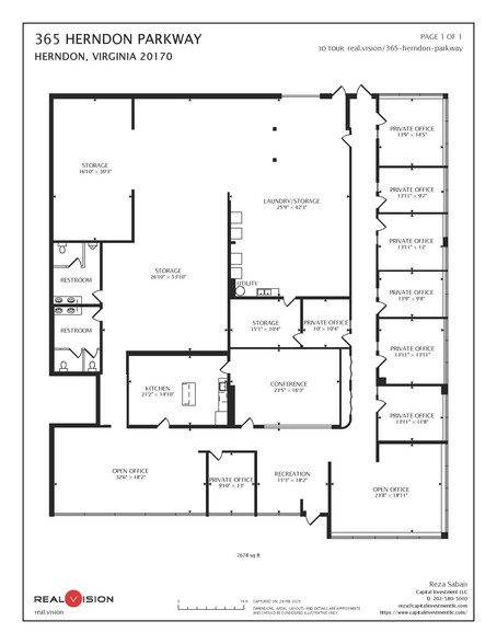 365 Herndon Pky, Herndon, VA à louer - Plan d’étage – Image 2 sur 8