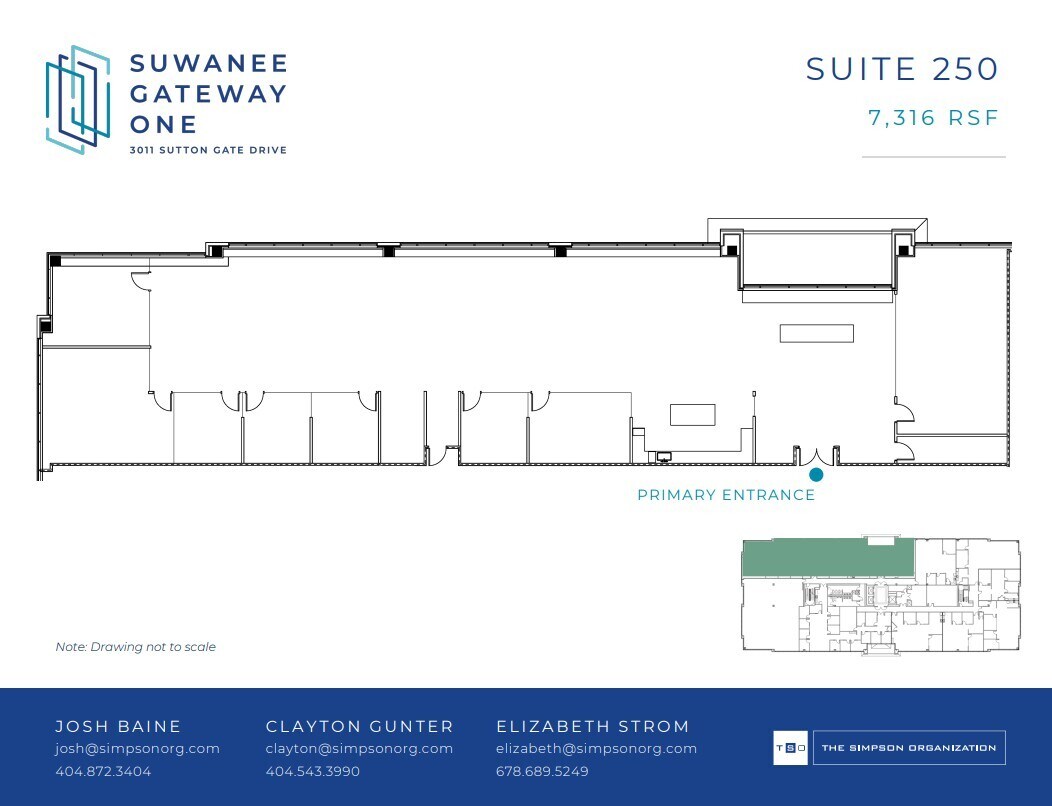 3011 Sutton Gate Dr E, Suwanee, GA à louer Plan d’étage– Image 1 sur 1
