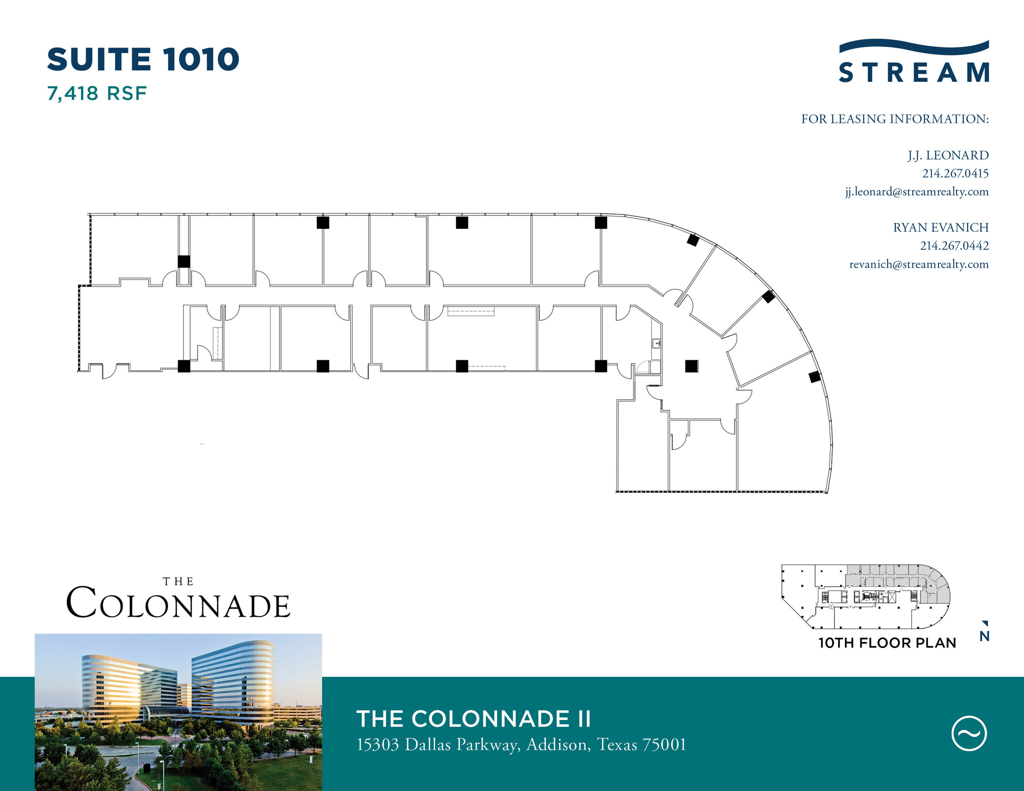 15301 N Dallas Pky, Addison, TX à louer Plan d’étage– Image 1 sur 1