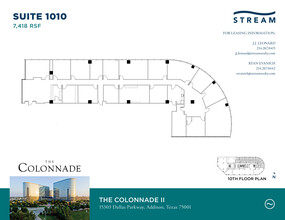 15301 N Dallas Pky, Addison, TX à louer Plan d’étage– Image 1 sur 1