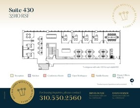 9171 Wilshire Blvd, Beverly Hills, CA à louer Plan d’étage– Image 1 sur 1