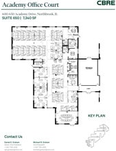 600-650 Academy Dr, Northbrook, IL à louer Plan d’étage– Image 1 sur 2