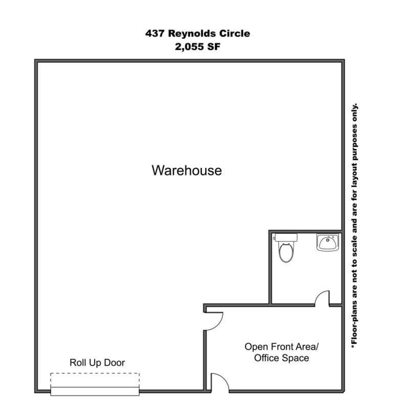 406-499 Reynolds Cir, San Jose, CA à louer Plan d’étage– Image 1 sur 1