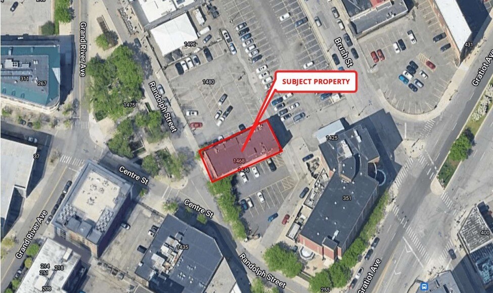 1452 Randolph St, Detroit, MI à louer - Aérien – Image 2 sur 2