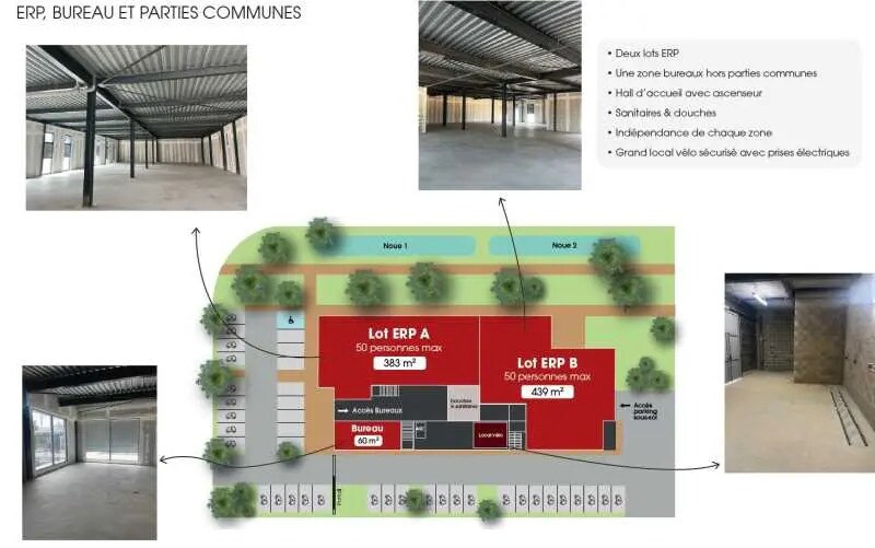 Local d’activités dans Plaisir à louer Plan d’étage– Image 1 sur 1