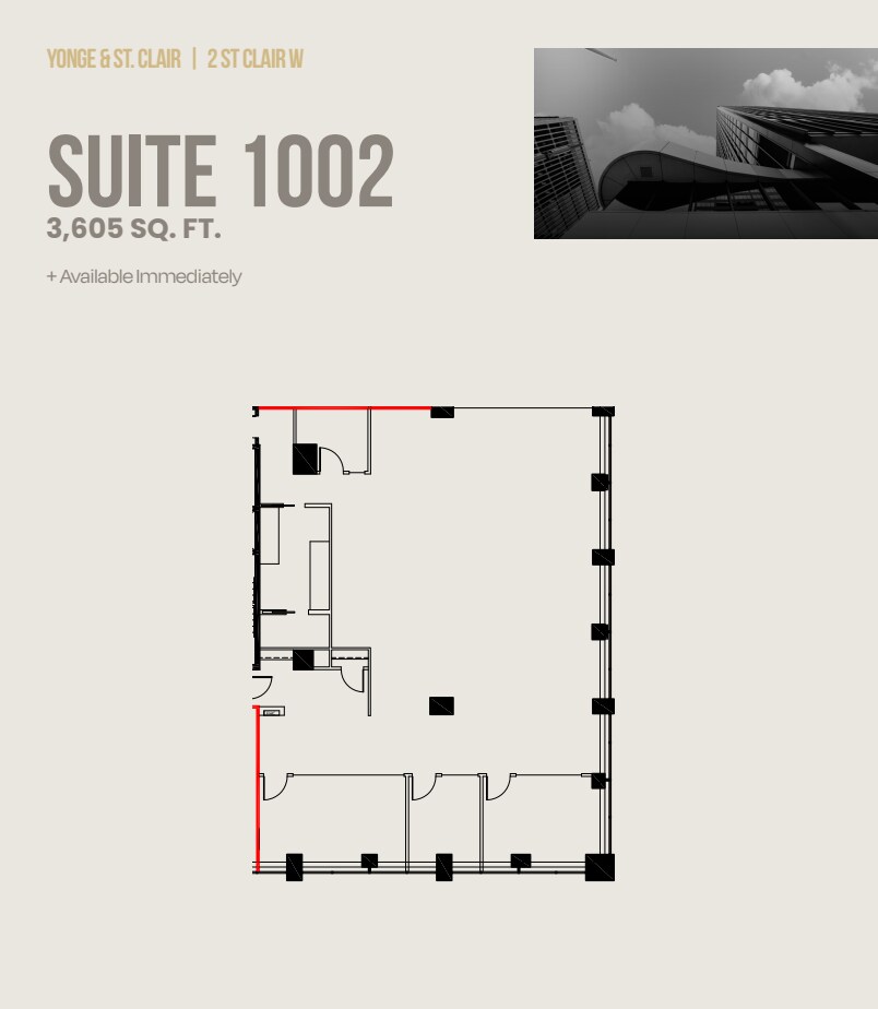 2 St Clair Av W, Toronto, ON à louer Plan d’étage– Image 1 sur 1