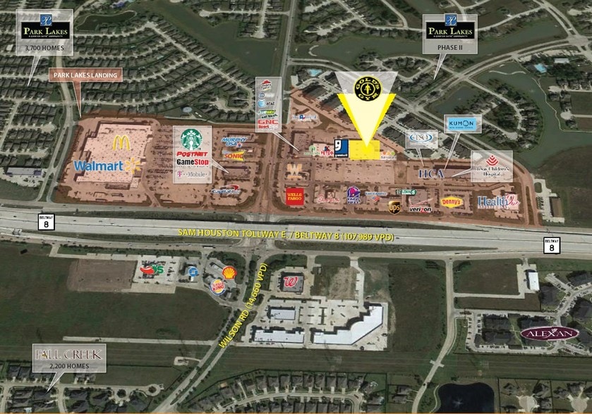 9535-9635 N Sam Houston Pky E, Humble, TX à louer - Aérien – Image 1 sur 6