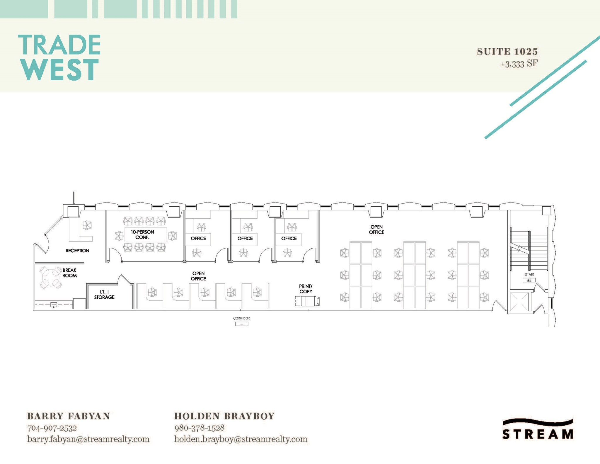129 W Trade St, Charlotte, NC à louer Plan d’étage– Image 1 sur 1