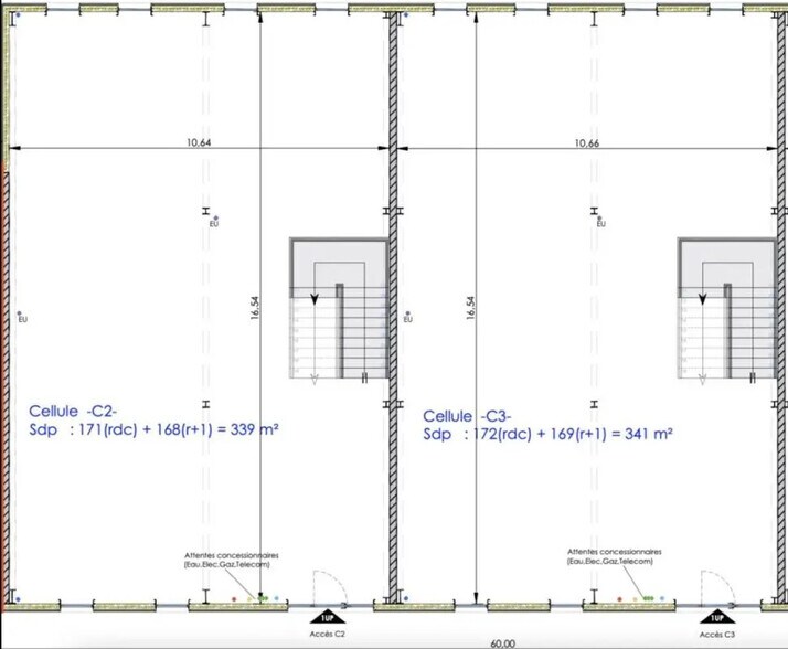 Bureau dans Ifs à vendre - Plan d’étage – Image 2 sur 2