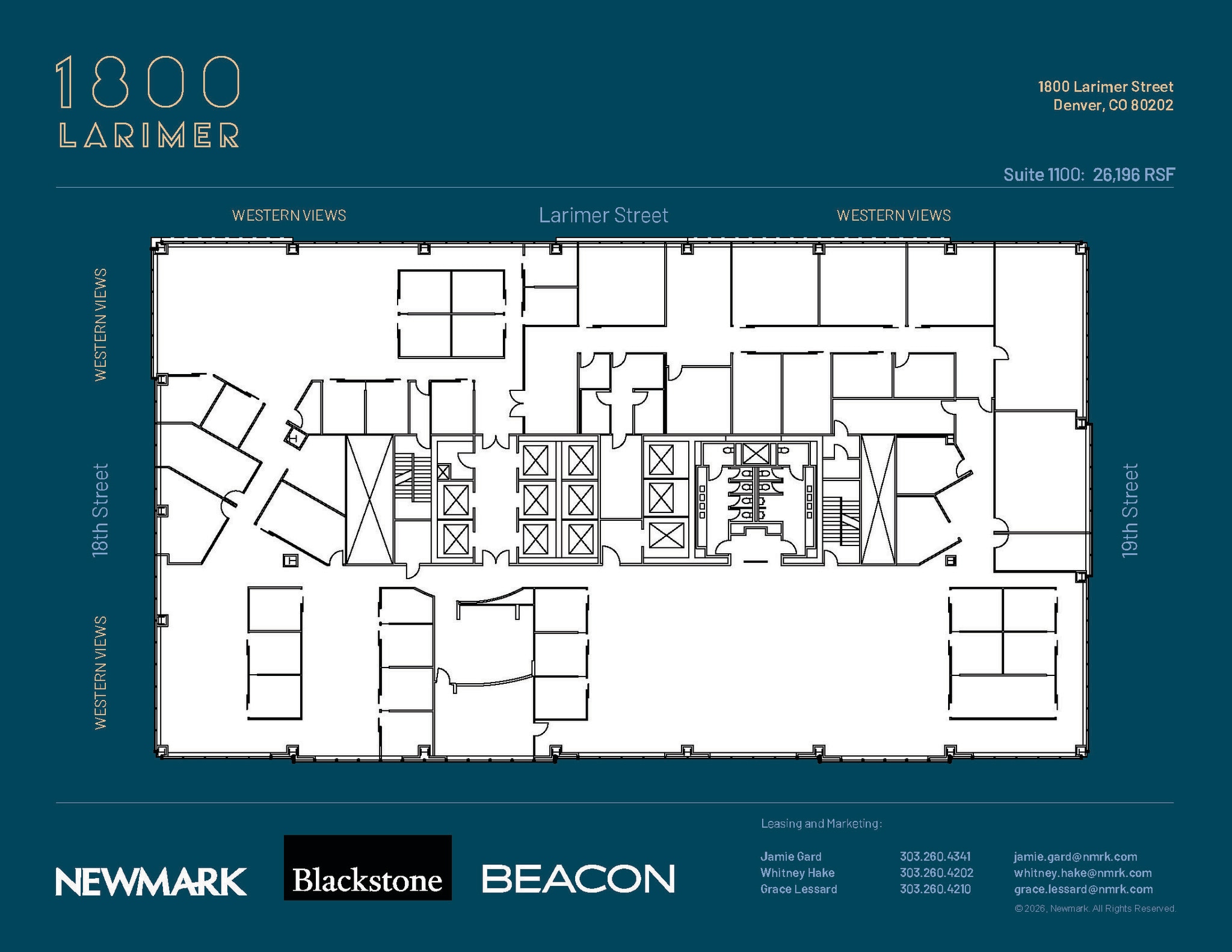 1800 Larimer St, Denver, CO à louer Plan d’étage– Image 1 sur 1