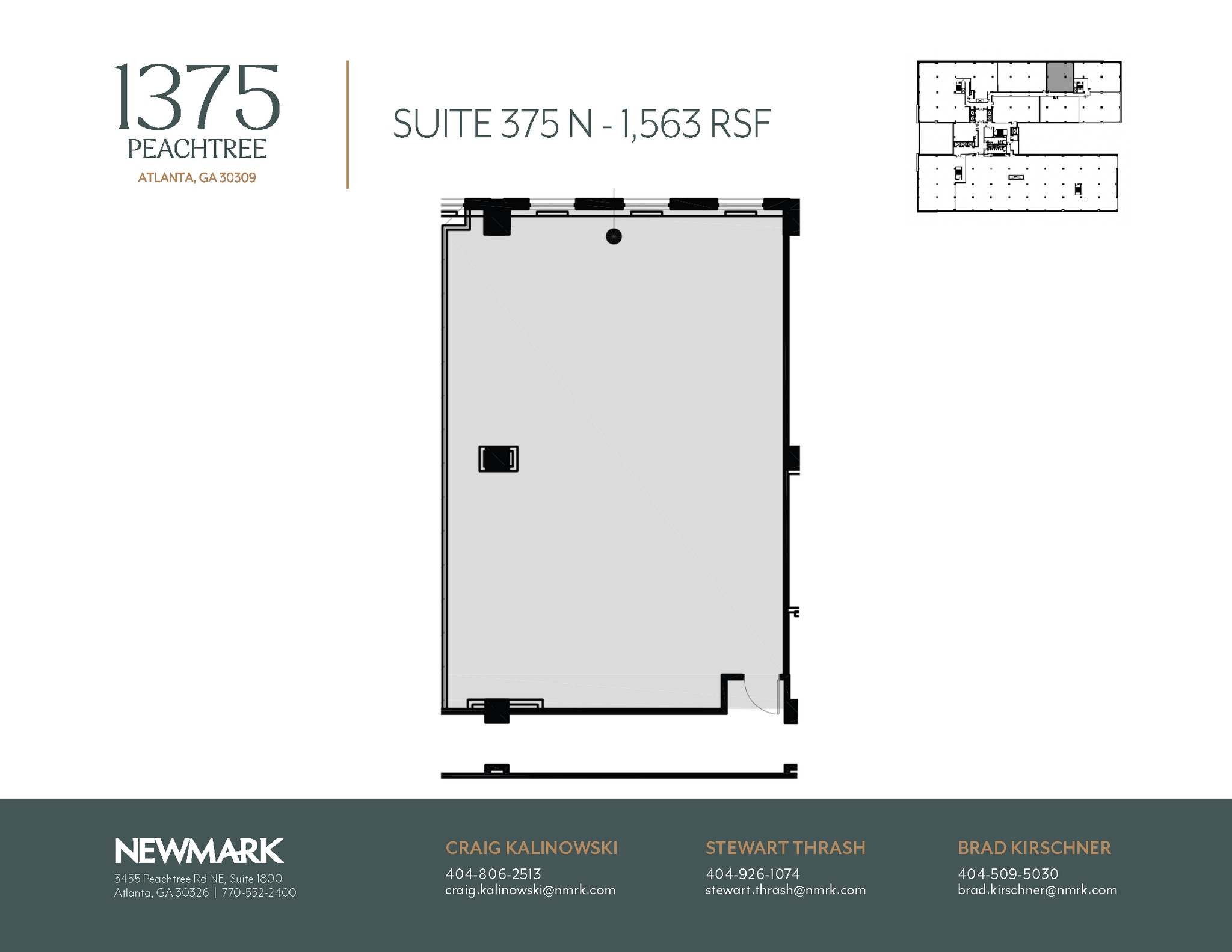 1375 Peachtree St NE, Atlanta, GA à louer Plan d’étage– Image 1 sur 1