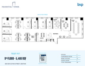 800 Boylston St, Boston, MA à louer Plan d’étage– Image 1 sur 1
