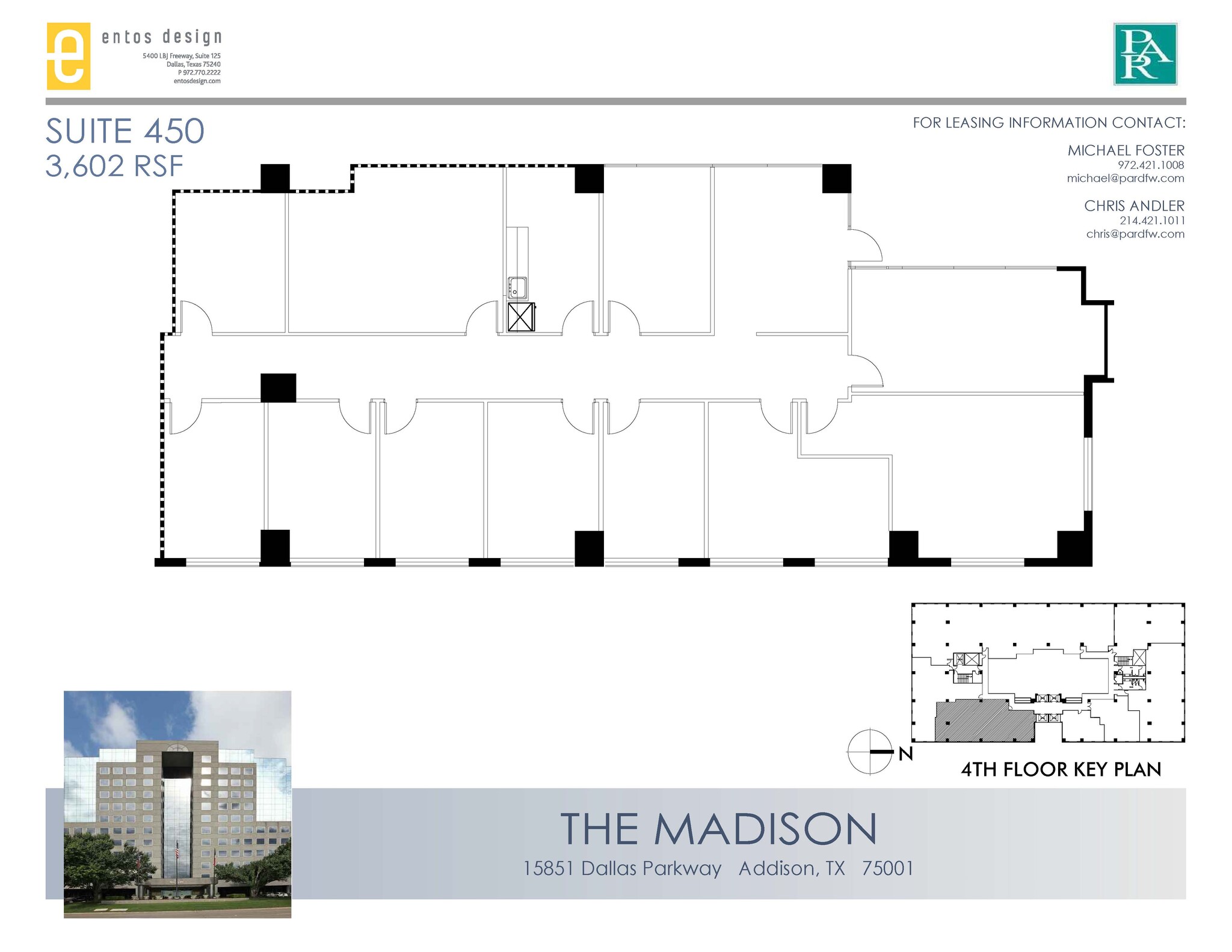 15851 Dallas Pkwy, Addison, TX à louer Plan d’étage– Image 1 sur 1