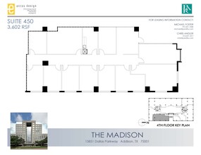 15851 Dallas Pkwy, Addison, TX à louer Plan d’étage– Image 1 sur 1